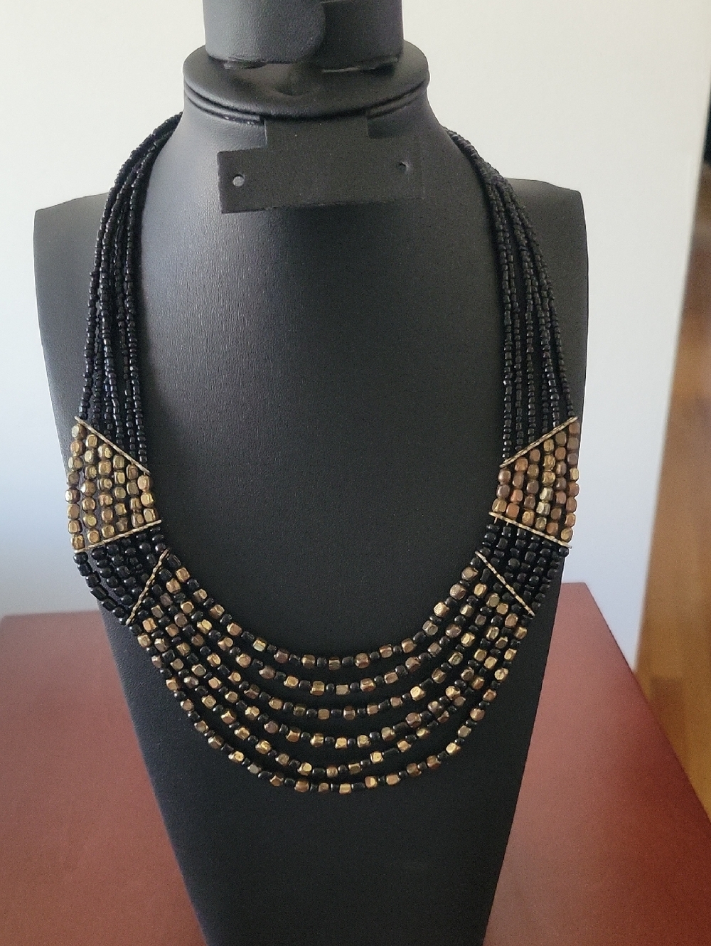 Zad Multi-strand Necklace Gold-tone Vintage